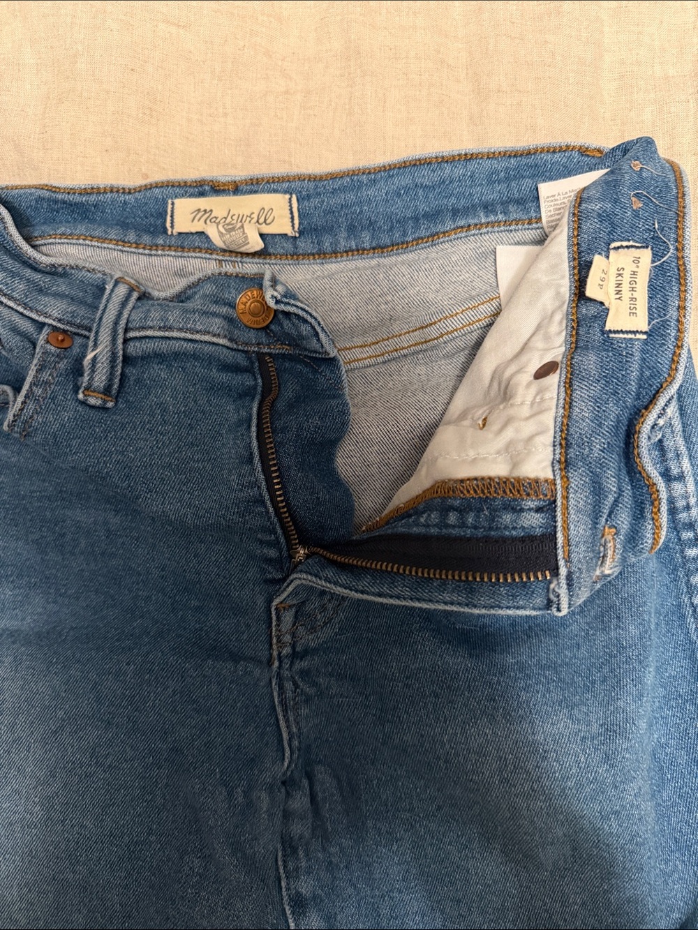 Madewell 10” High-rise Skinny 29P - Picture 5 of 5